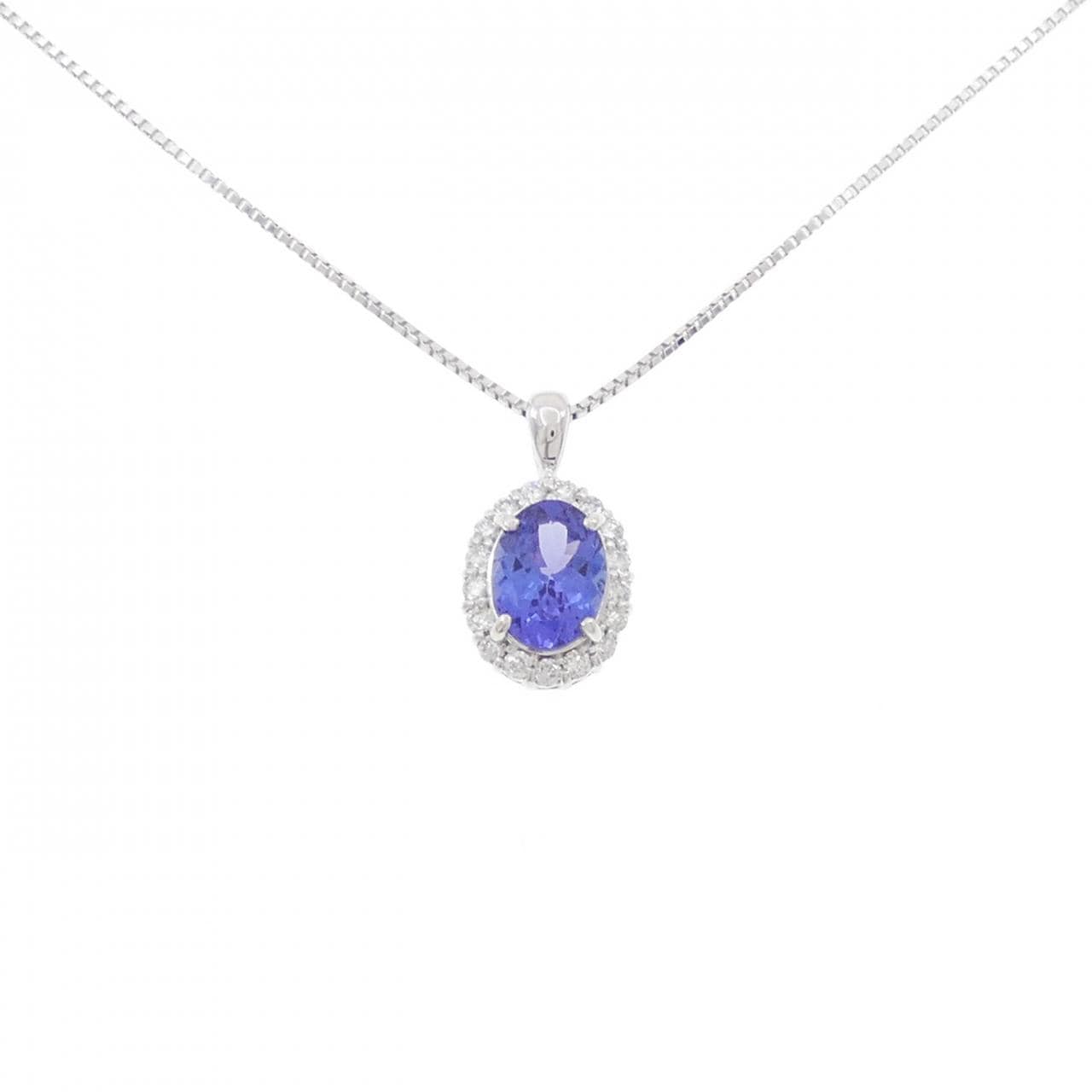 K18WG タンザナイト ネックレス 1.21CT