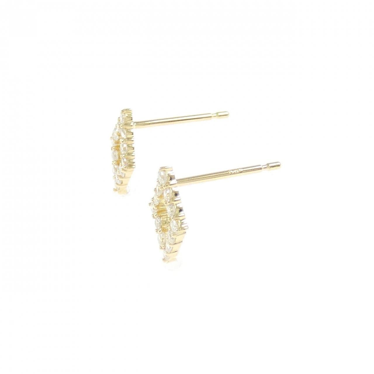 [再加工款] K18YG钻石耳环0.20CT