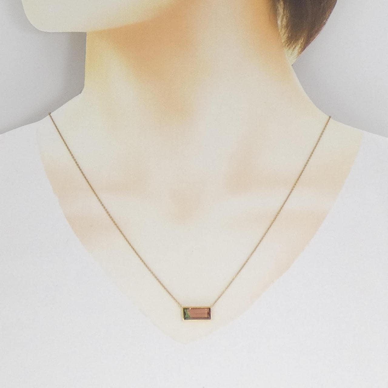 【新品】K18YG トルマリン ネックレス