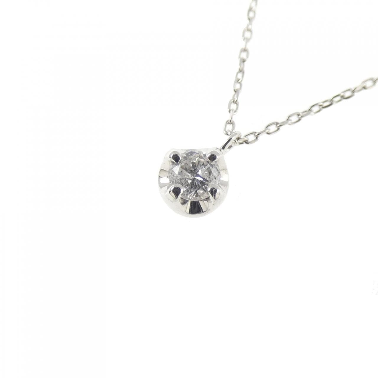 K10WG ダイヤモンド ネックレス 0.09CT
