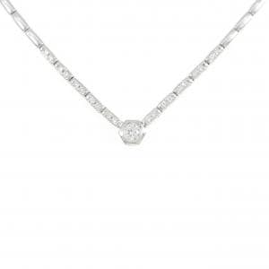 750WG ダイヤモンド ネックレス 0.37CT