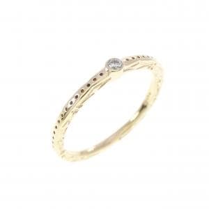 アガット ダイヤモンド ピンキーリング 0.01CT
