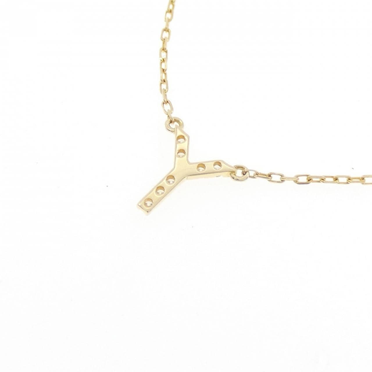 アーカー イニシャル ネックレス 0.03CT