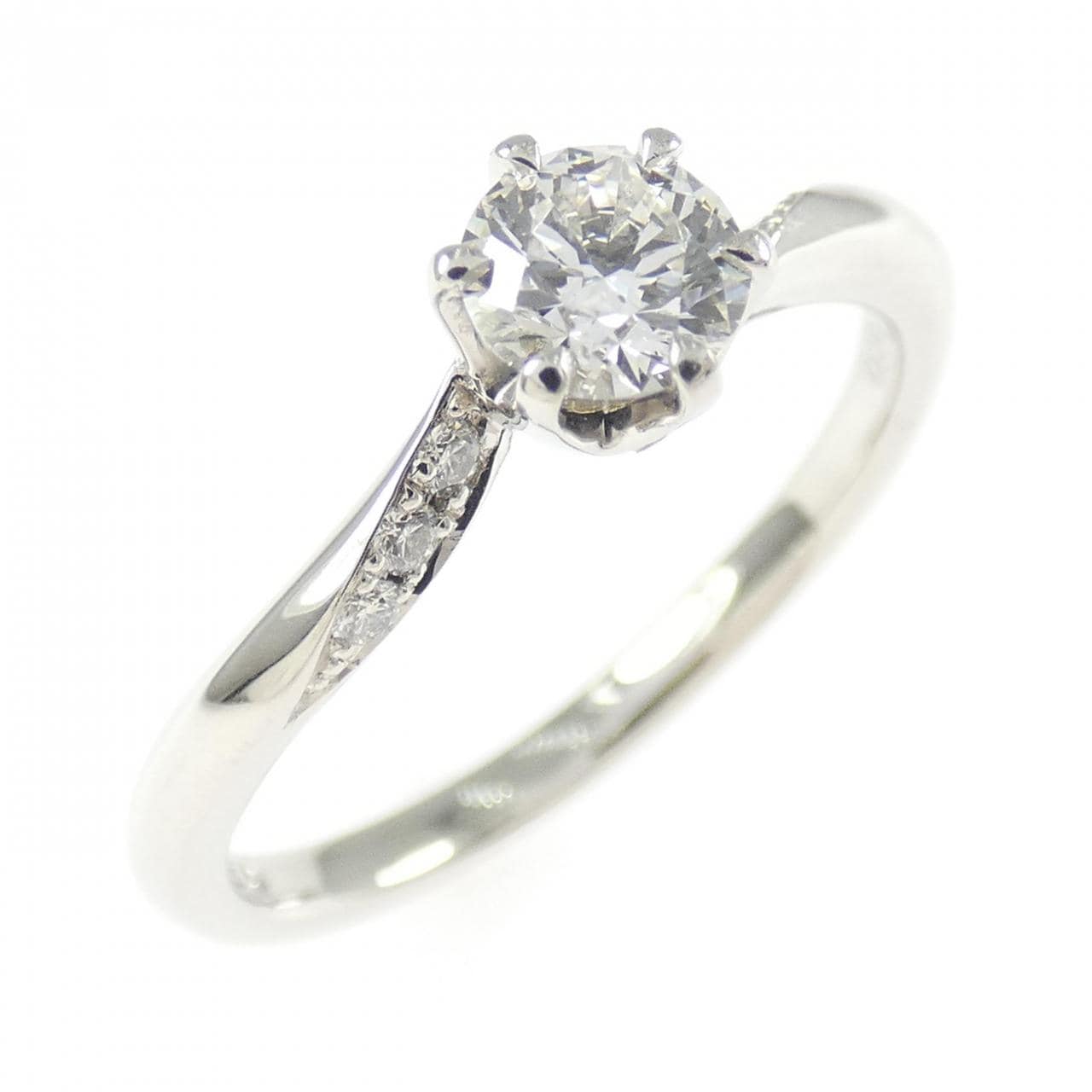 PT950 ダイヤモンド リング 0.327CT F VVS2 3EXT H&C