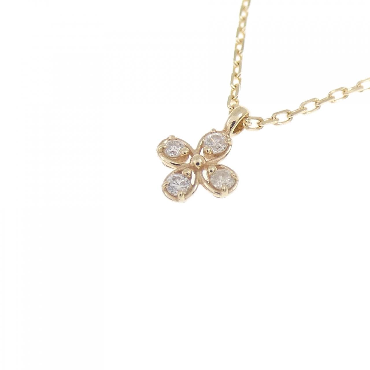 ノジェス フラワー ダイヤモンド ネックレス 0.03CT