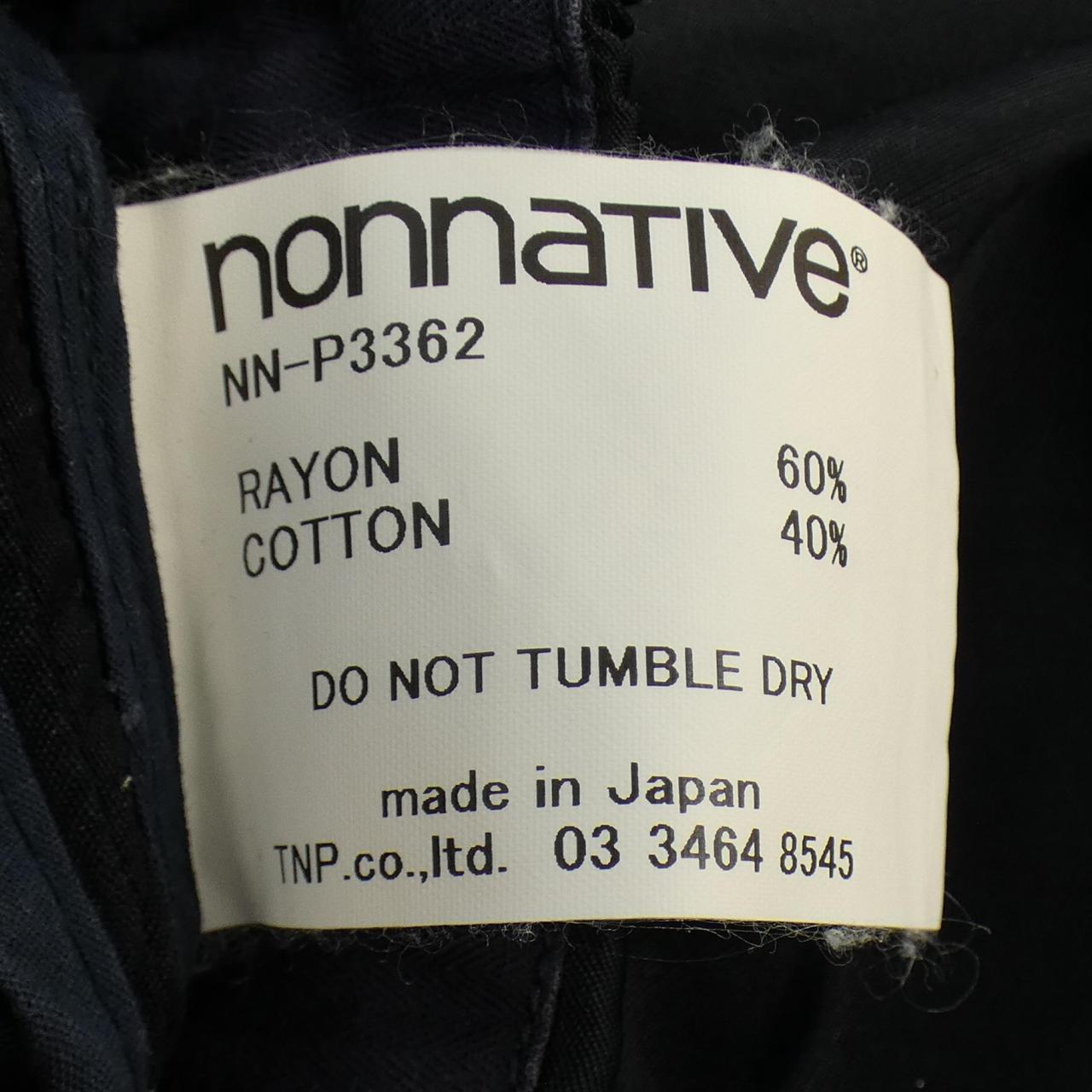 ノンネイティブ NONNATIVE パンツ