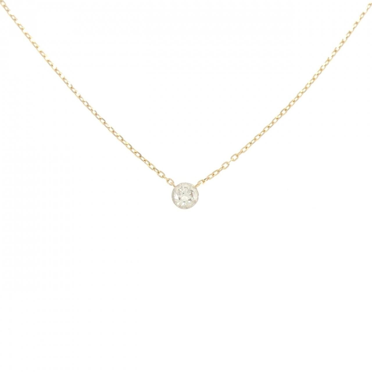アガット ダイヤモンド ネックレス 0.1CT