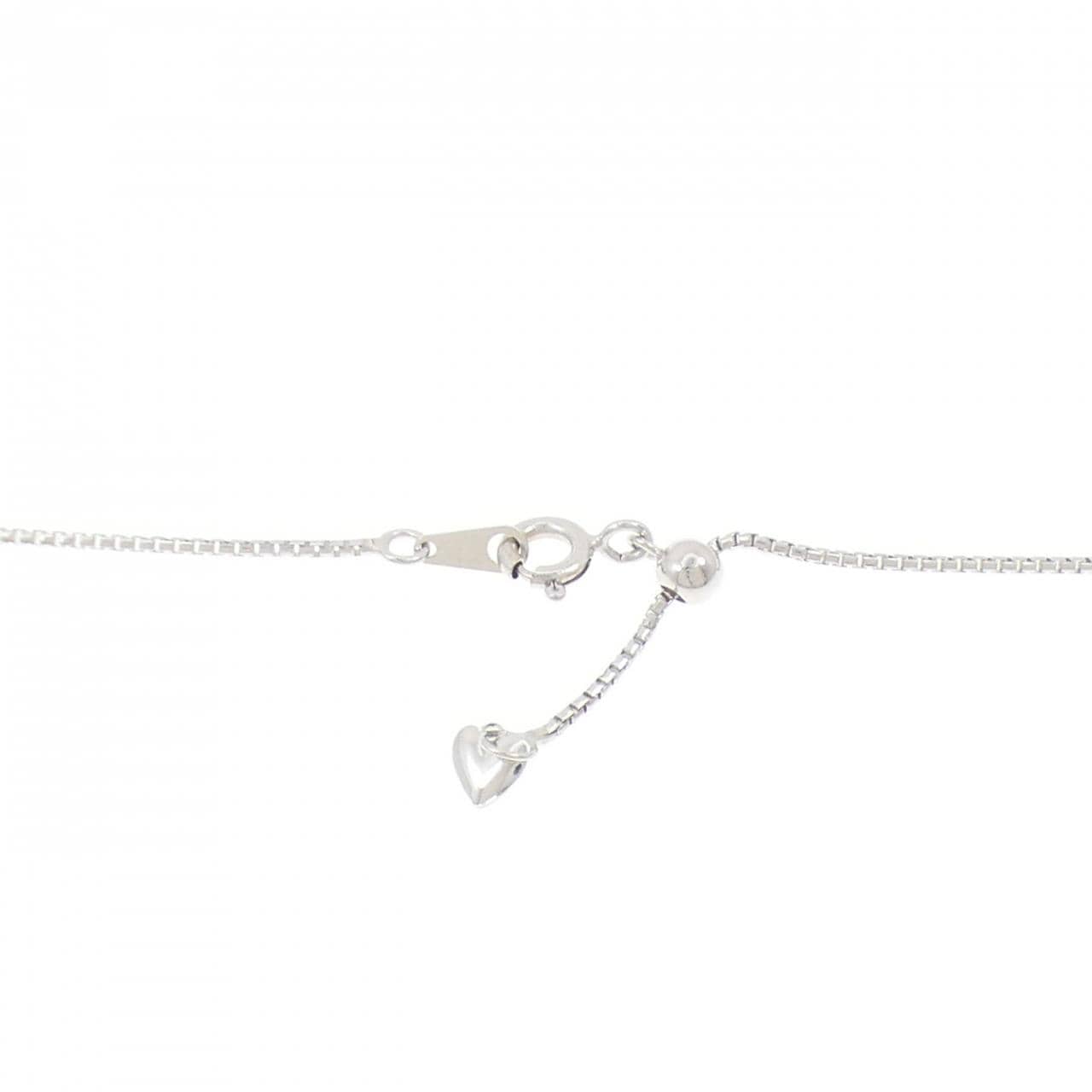 K18WG/750WG グリーンガーネット ネックレス 4.65CT