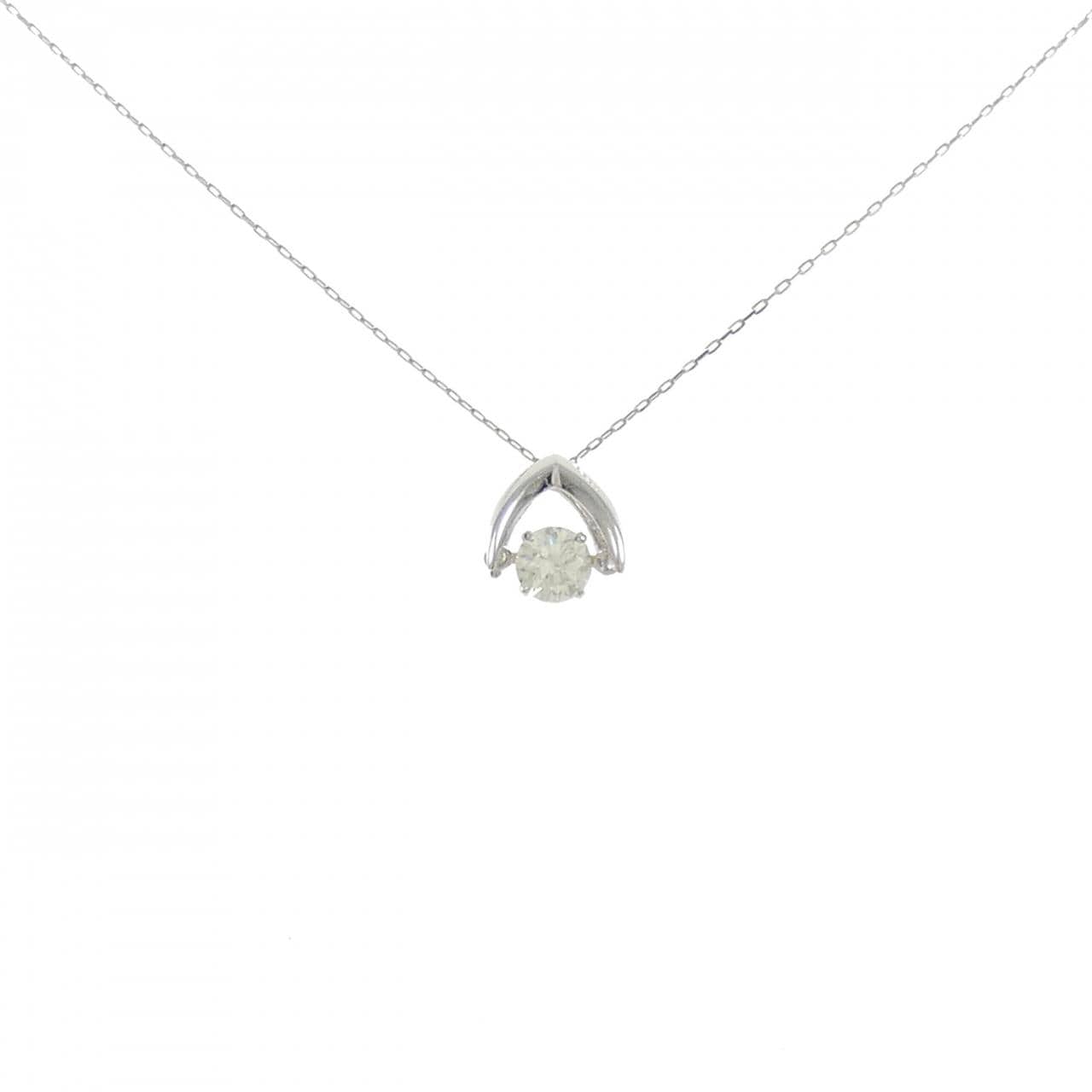 【新品】PT900 ダイヤモンド ネックレス 0.35CT