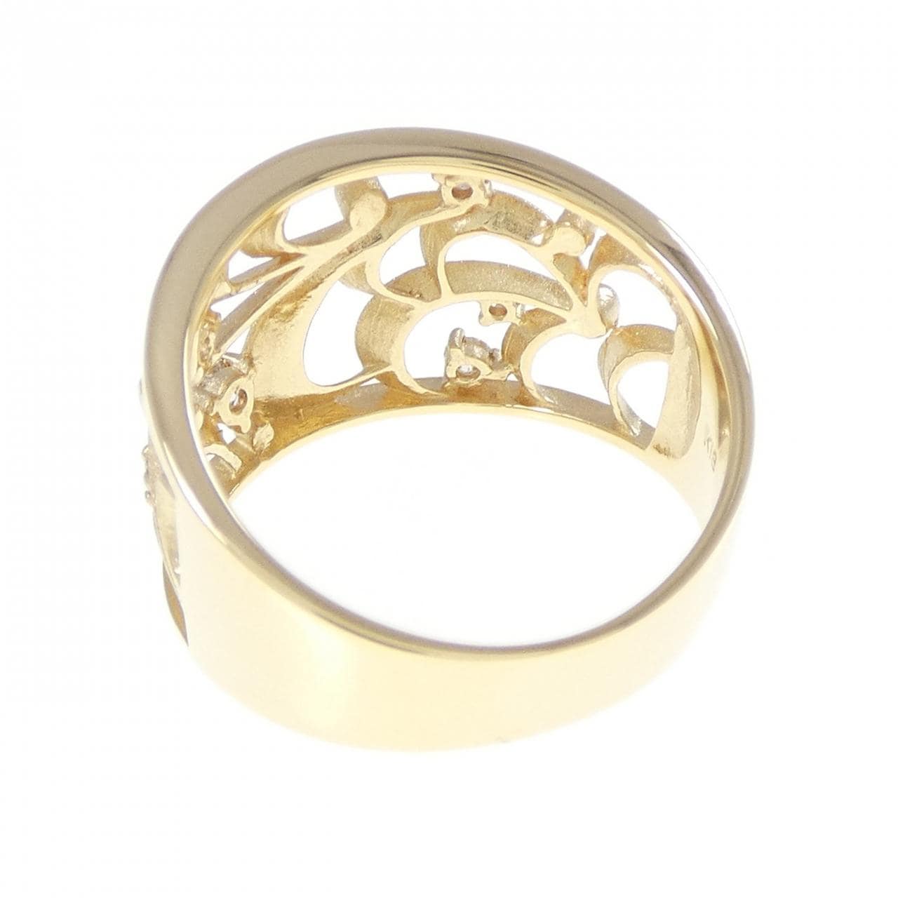 K18YG ダイヤモンド リング 0.12CT