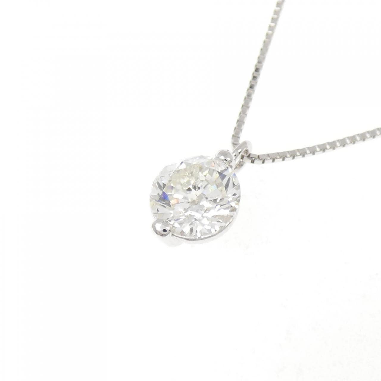 K18WG ダイヤモンド ネックレス 1.01CT