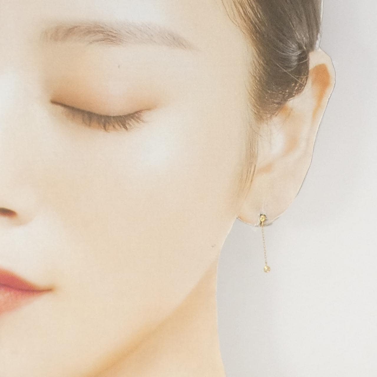 K18YG ダイヤモンド ピアス 0.04CT