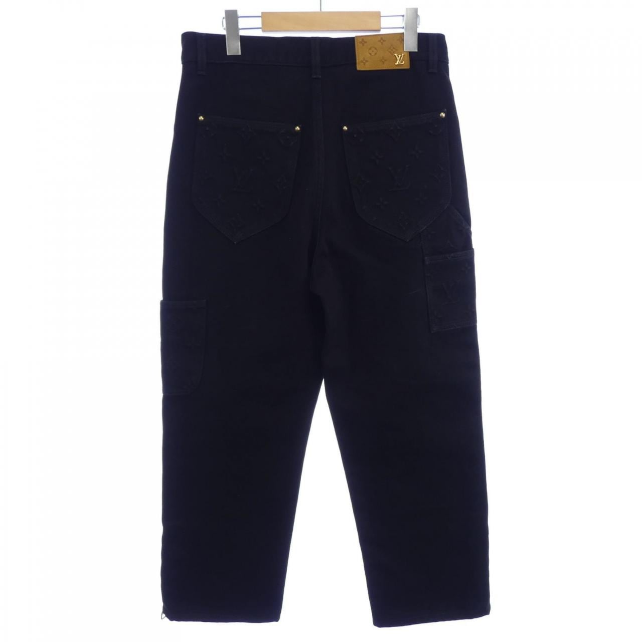 ルイヴィトン LOUIS VUITTON モノグラムディテールカーペンターデニムパンツ HND10WOK4 ジーンズ