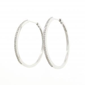 K18WG ダイヤモンド ピアス 0.30CT