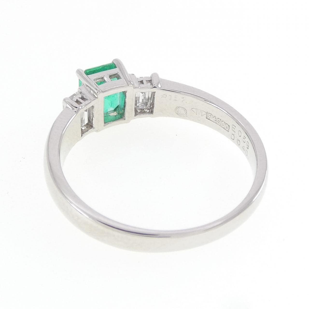 PT900 エメラルド リング 0.59CT