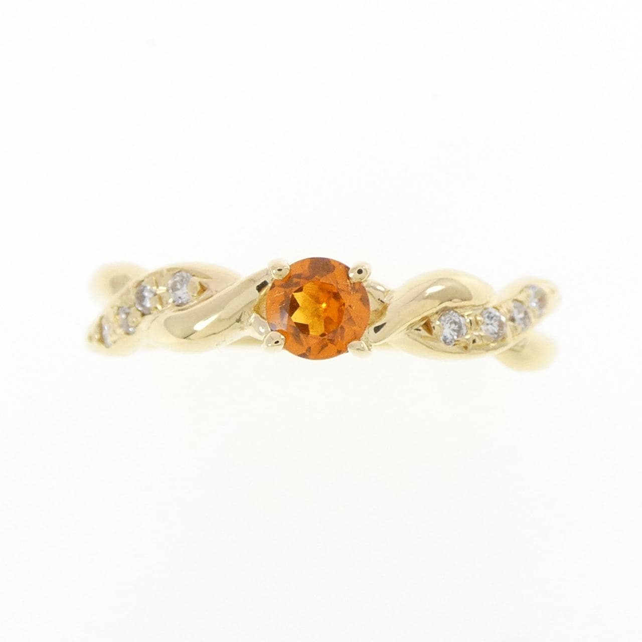 K18YG ガーネット リング 0.23CT