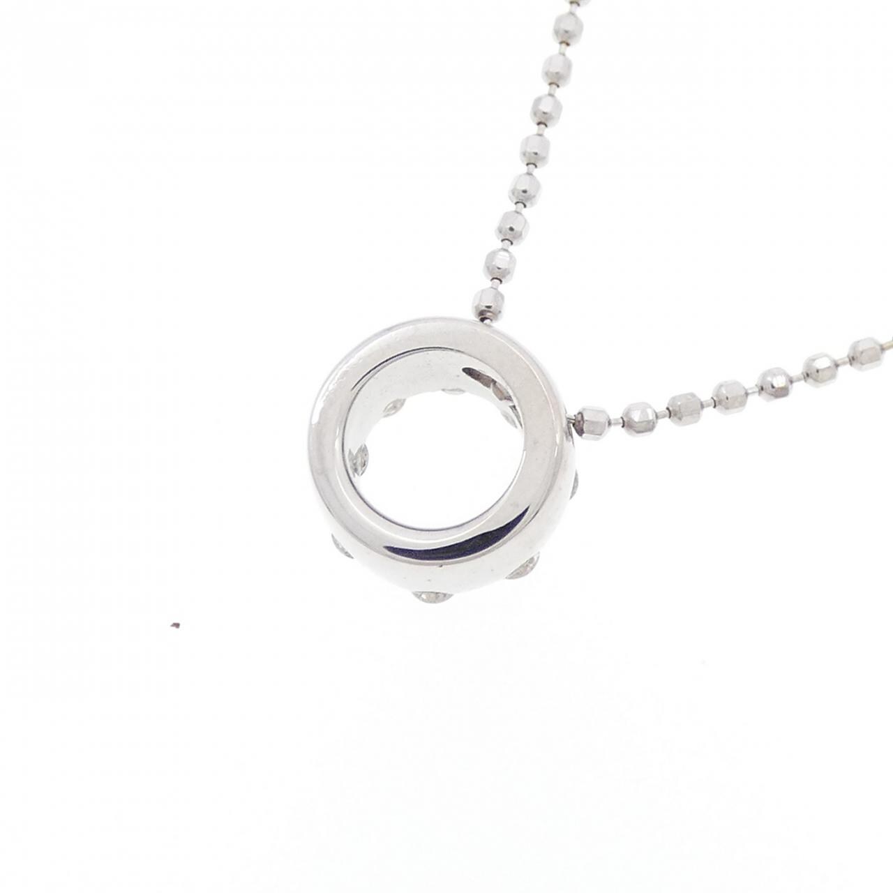 K18WG ダイヤモンド ネックレス 0.11CT