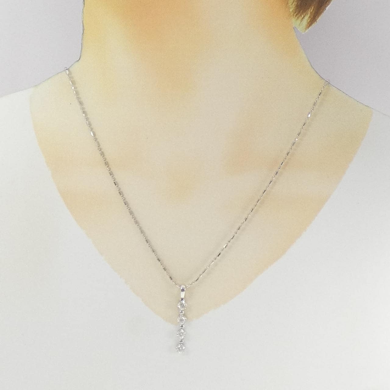 PT850 ダイヤモンド ネックレス 0.50CT