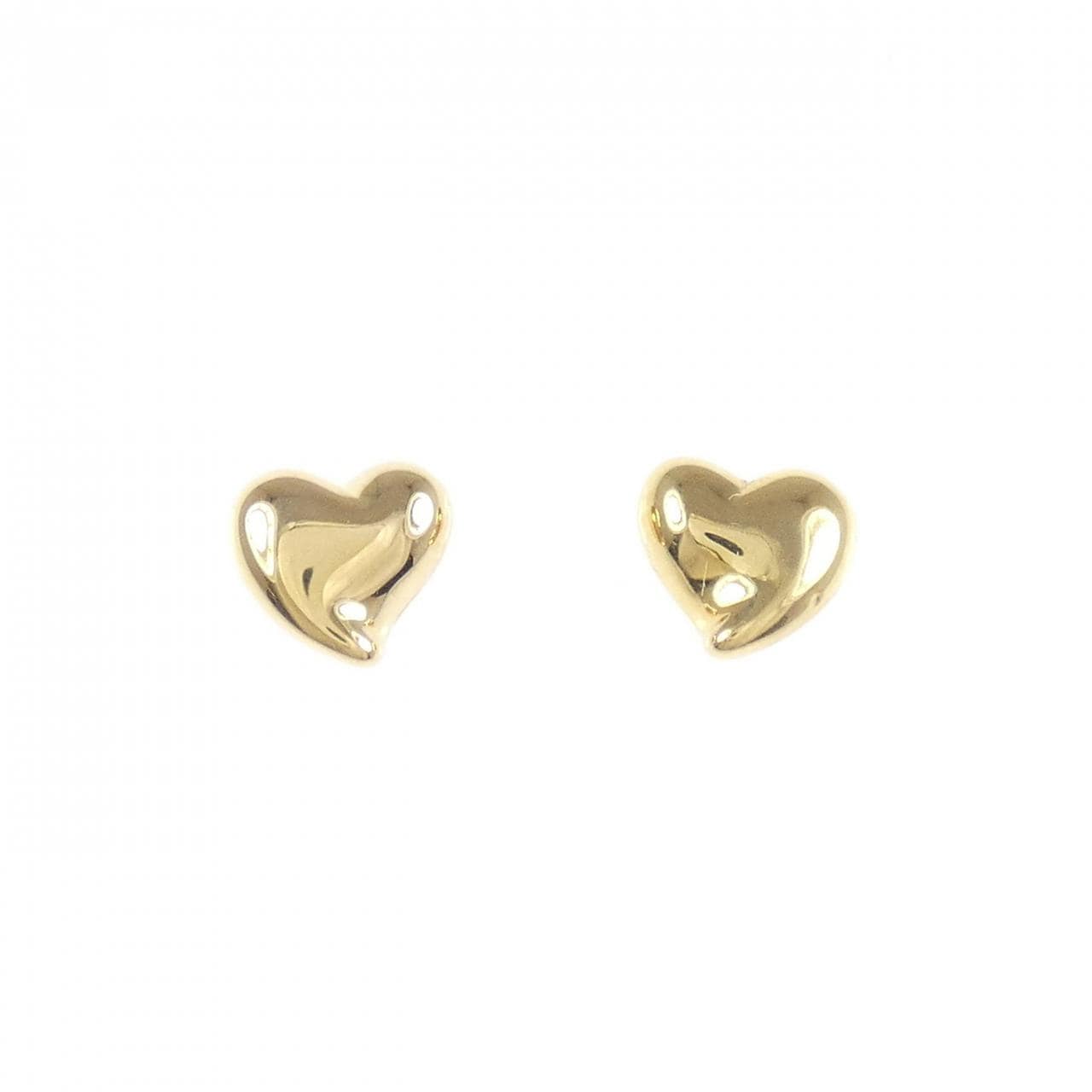 K18YG ハート ピアス