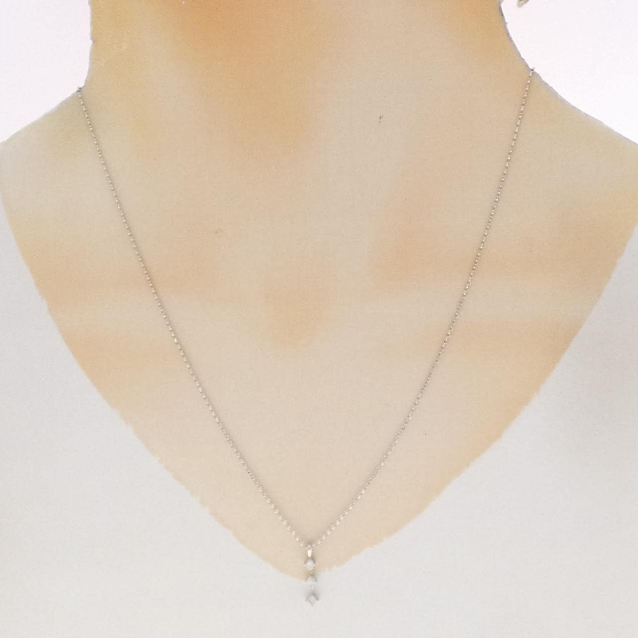 K14WG ダイヤモンド ネックレス 0.12CT
