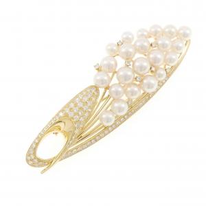 K18YG アコヤパール ブローチ