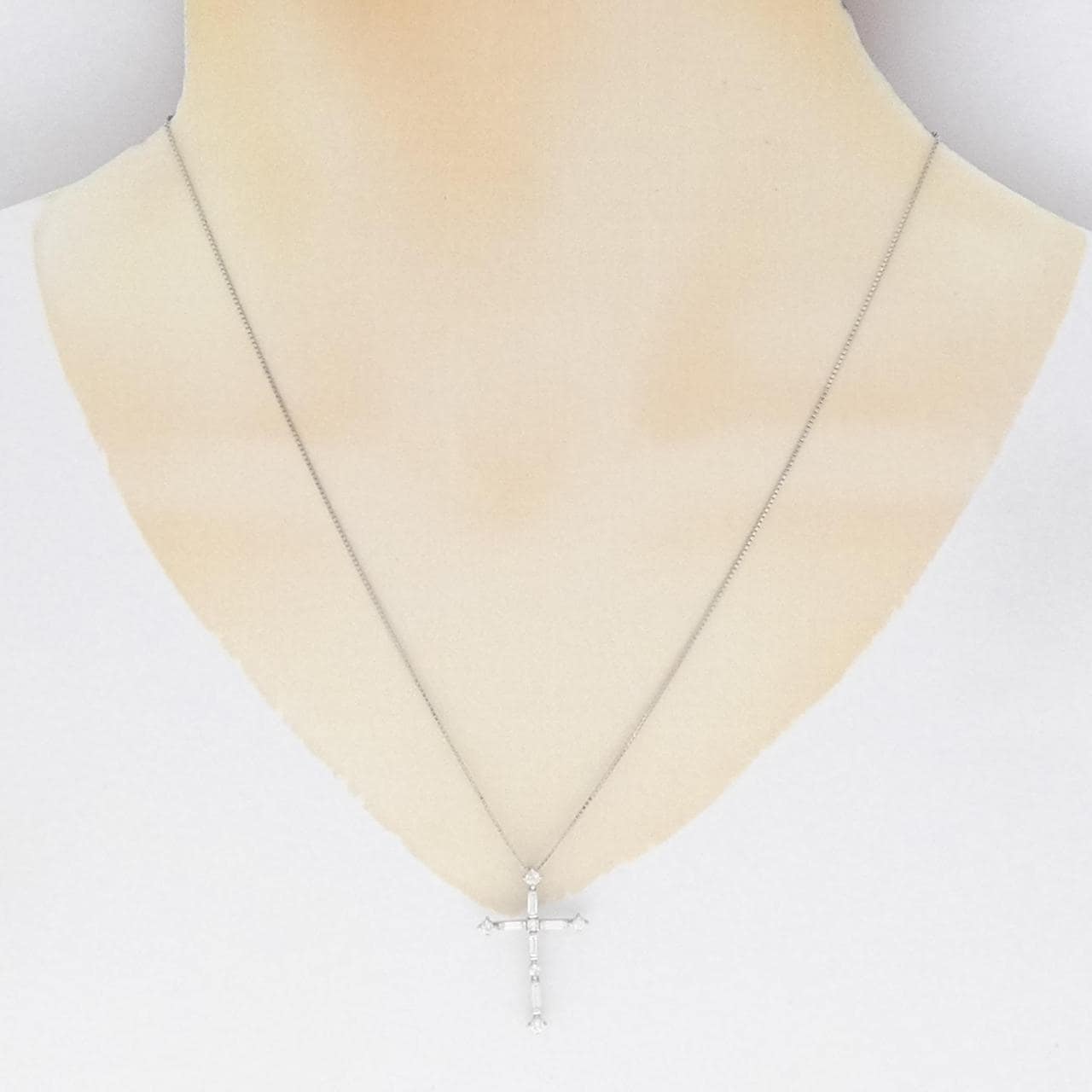 PT クロス ダイヤモンド ネックレス 0.50CT