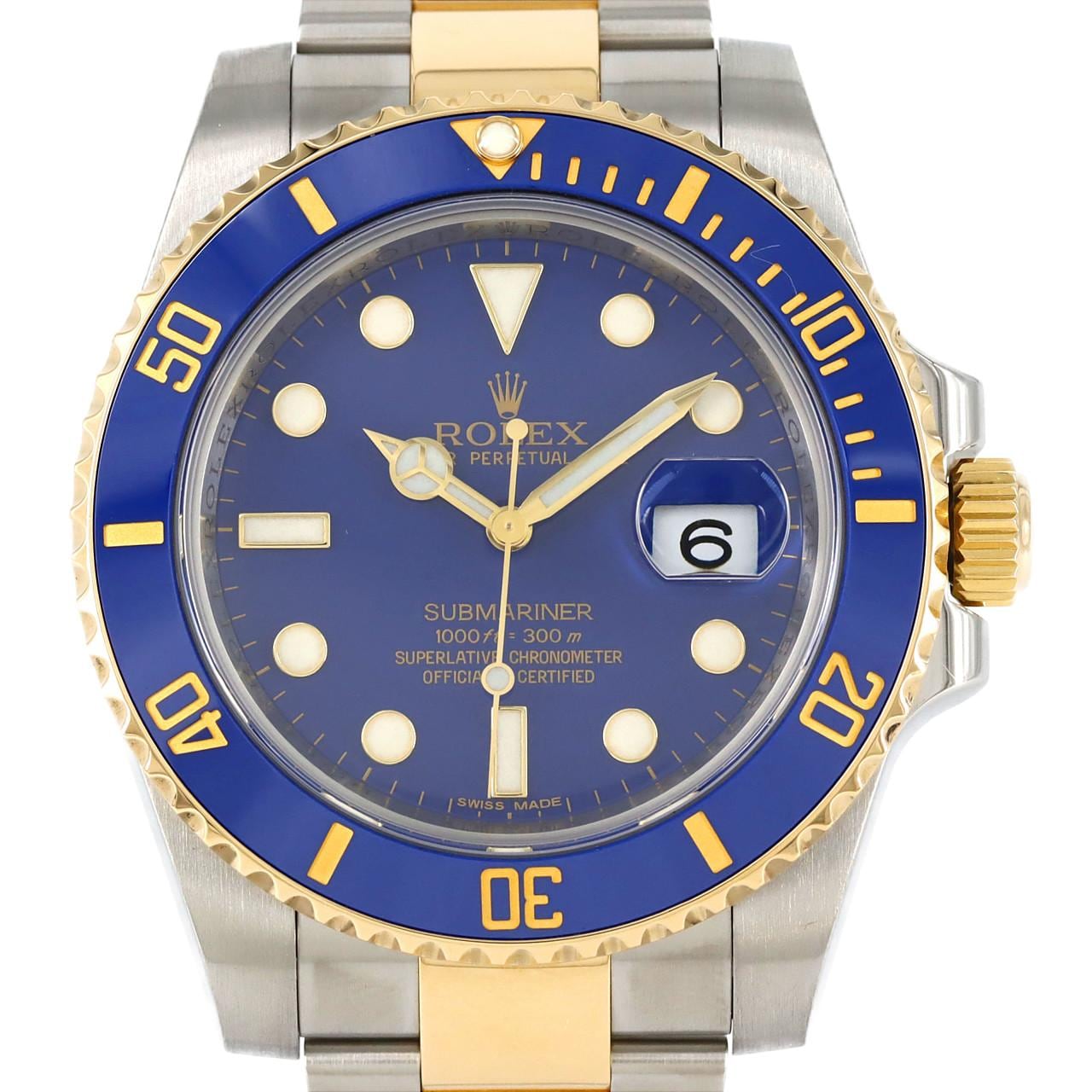 ROLEX Submariner Date 116613LB SSxYG自动上弦V number