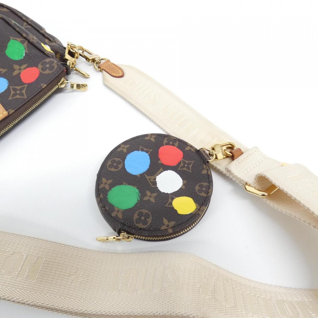 ルイヴィトン モノグラム(LV X YK) ミュルティ ポシェット アクセソワール M46385 ショルダーバッグ