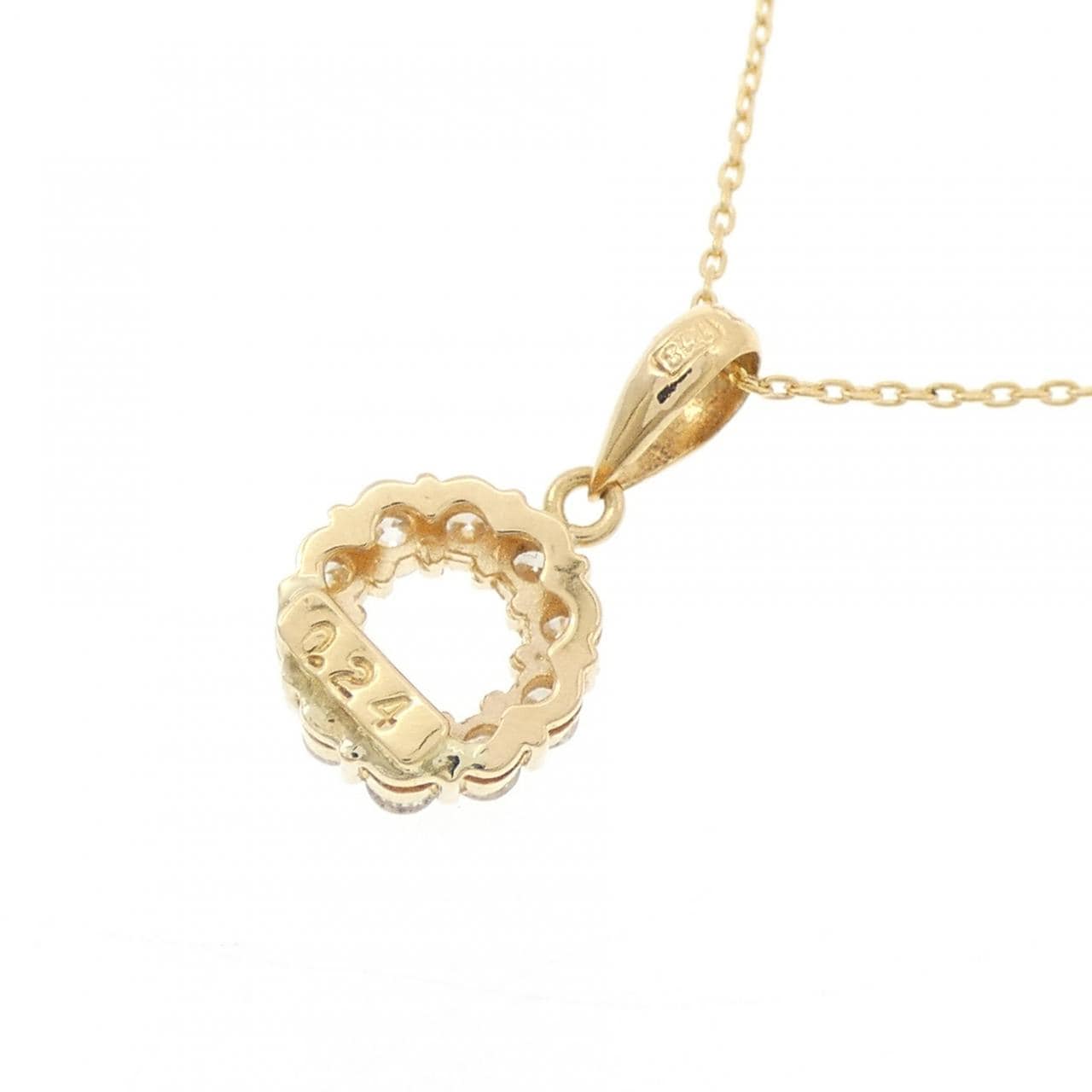 K18YG ダイヤモンド ネックレス 0.24CT