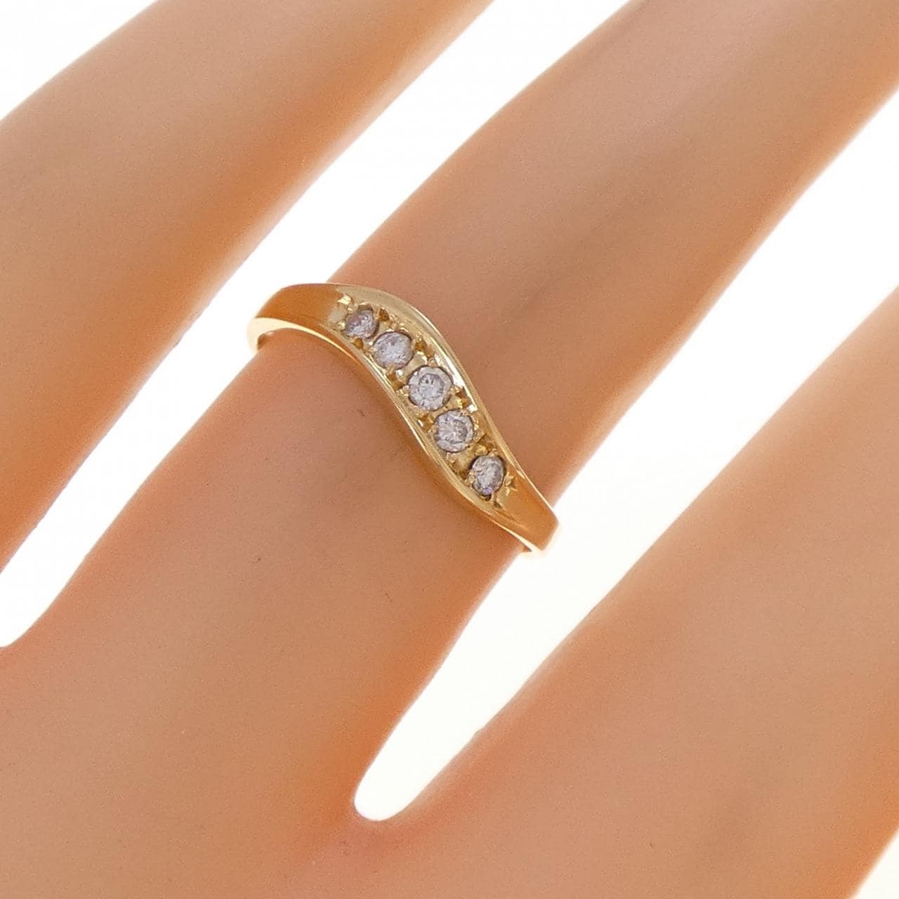 K18YG ダイヤモンド リング 0.10CT