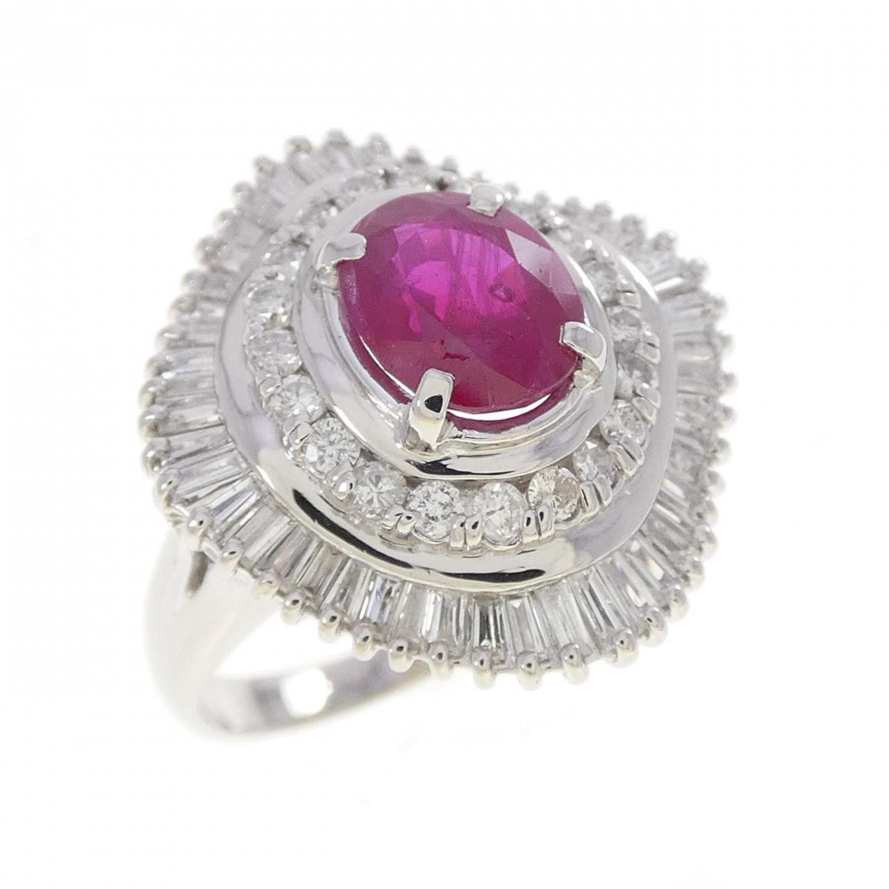 PT900 ルビー リング 1.85CT
