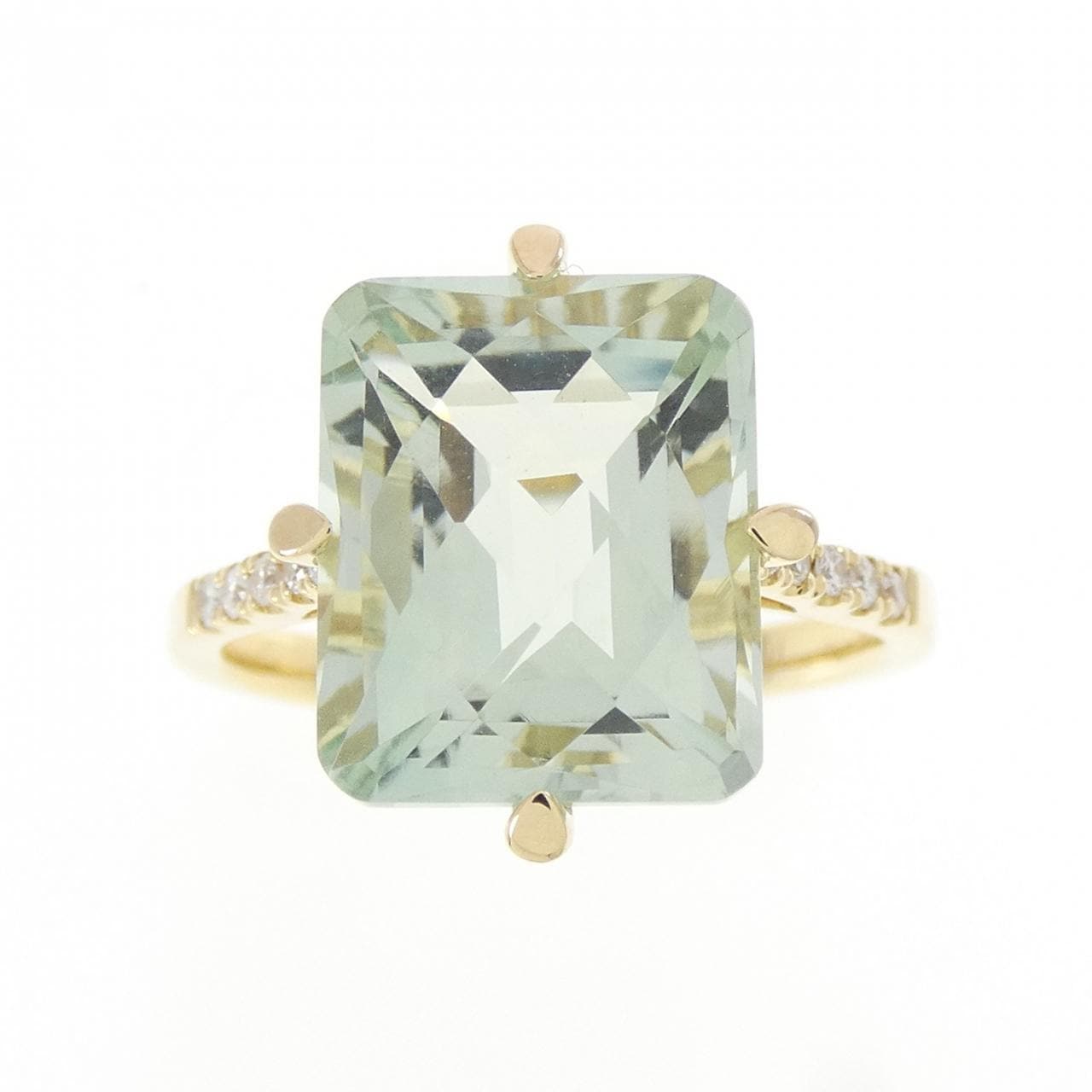 750YG クオーツ リング 4.70CT