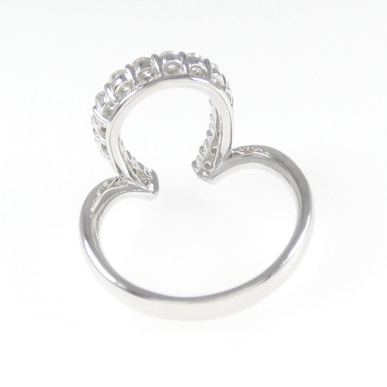 K18WG ダイヤモンド リング 0.58CT