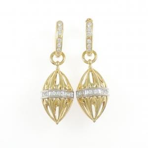 K18YG/PT900 2WAY ダイヤモンド ピアス 0.60CT