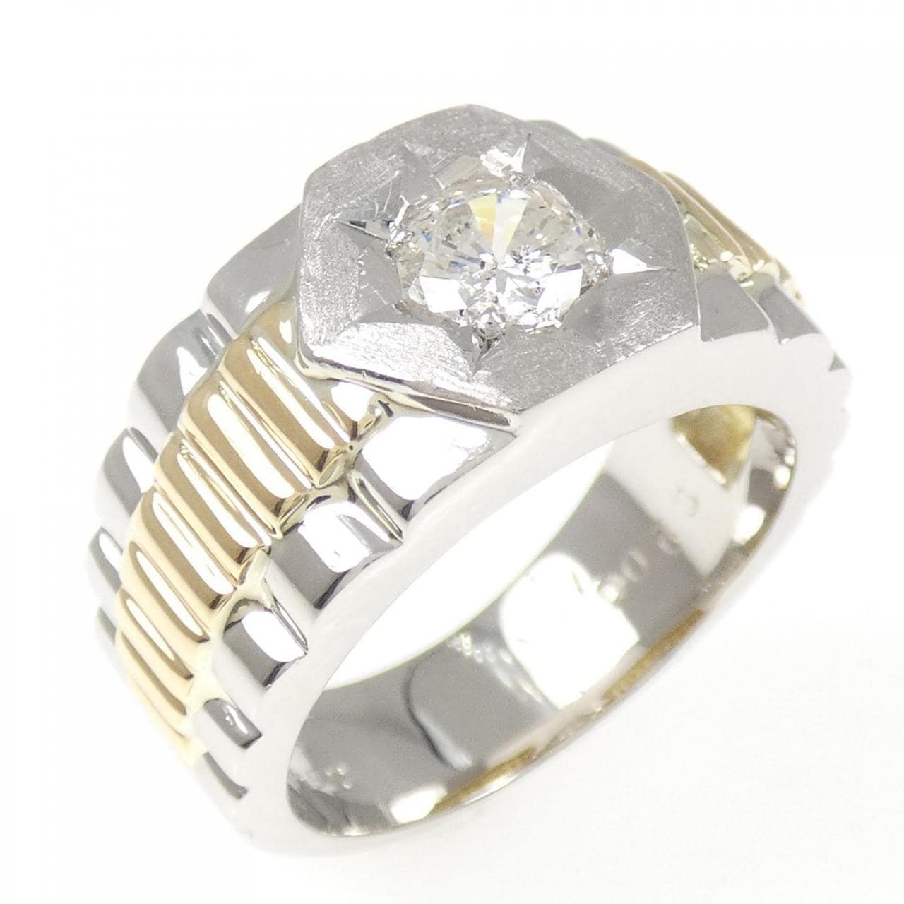 PT900/K18YG ダイヤモンド リング 0.63CT