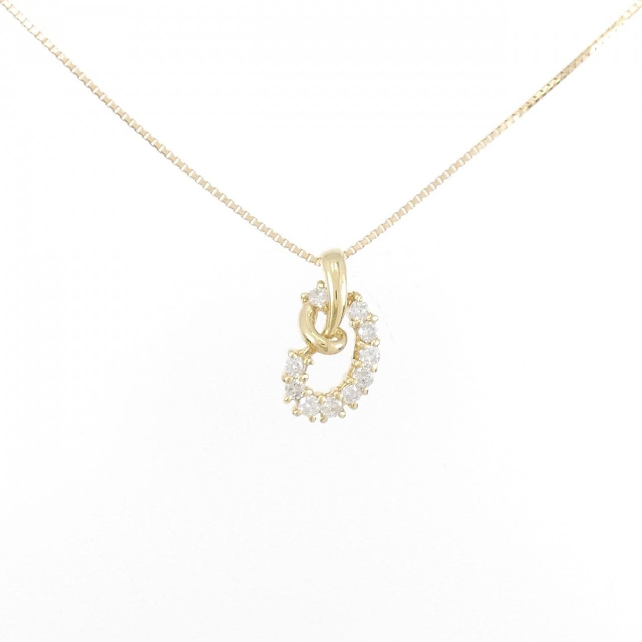 K18YG ダイヤモンド ネックレス 0.20CT