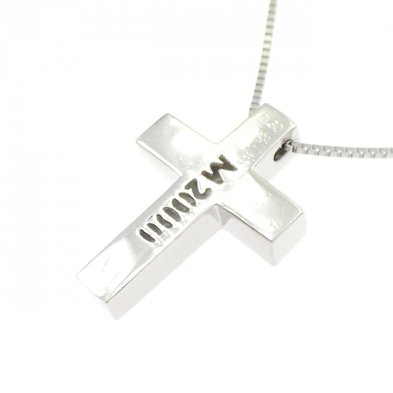 PT900/PT850 クロス ダイヤモンド ネックレス 0.30CT