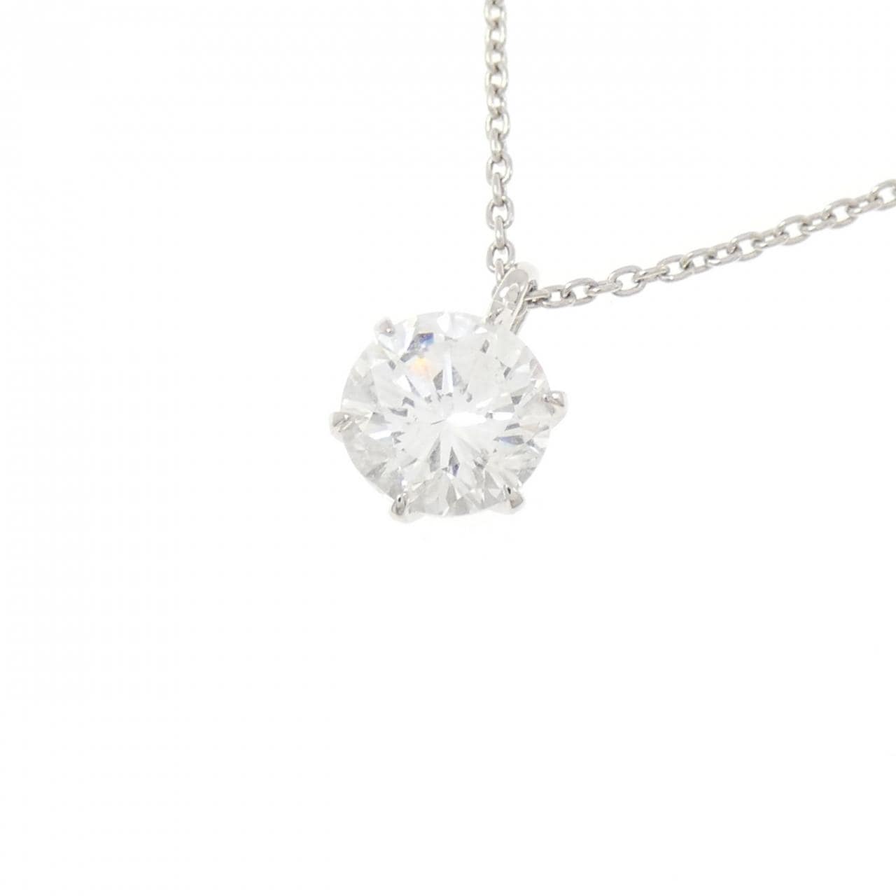【リメイク】PT900/PT850 ダイヤモンド ネックレス 1.060CT E I1 Good
