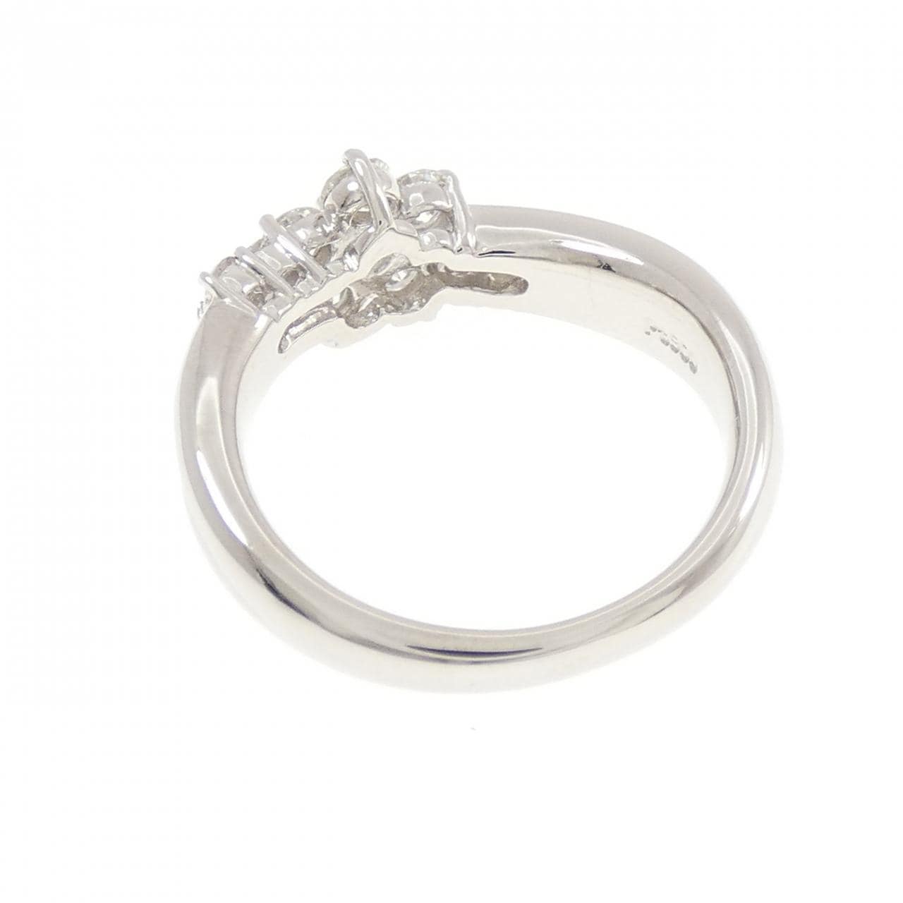 PT900 フラワー ダイヤモンド リング 0.53CT