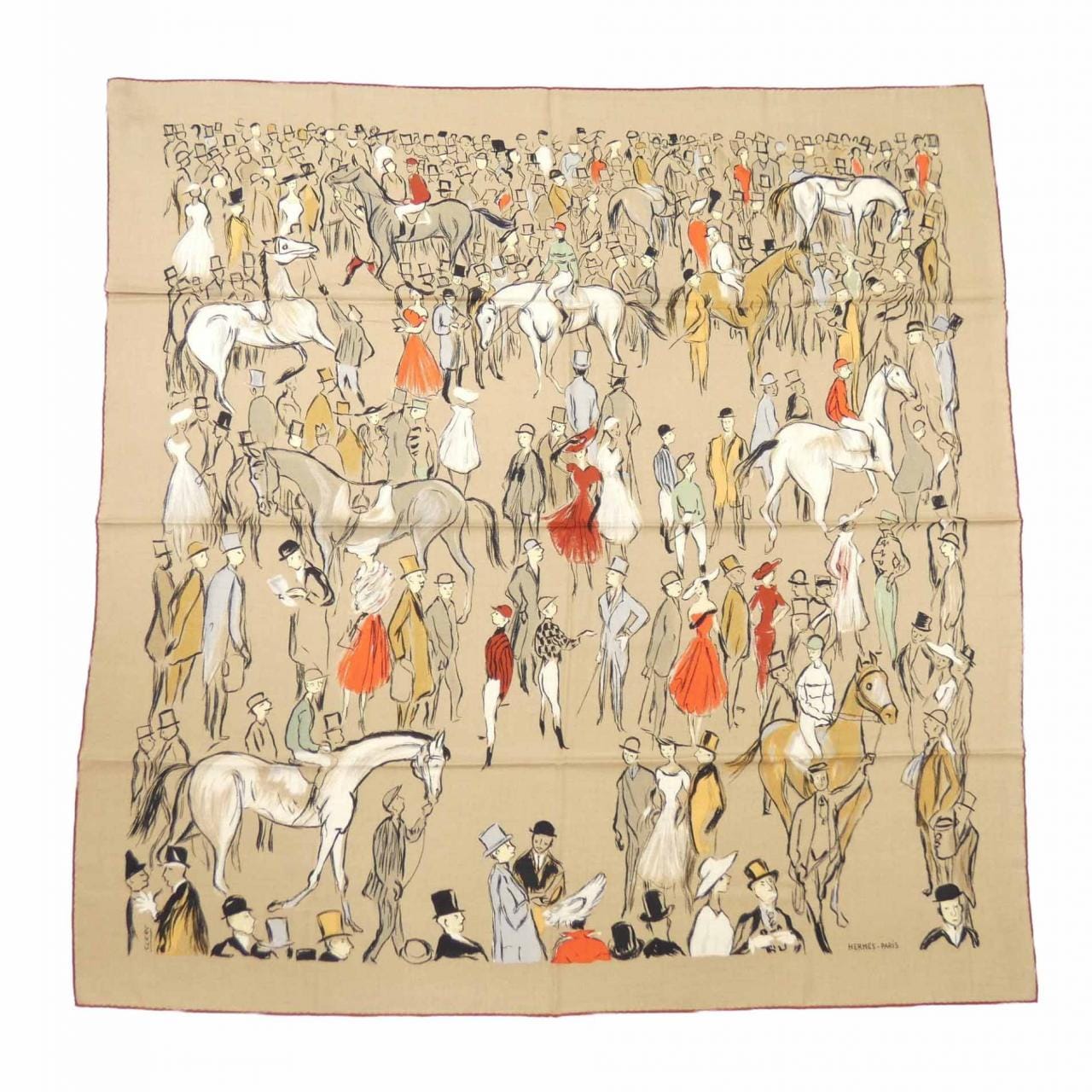 エルメス HERMES パドック PADDOCK H241228S カレジェアン140 ショール