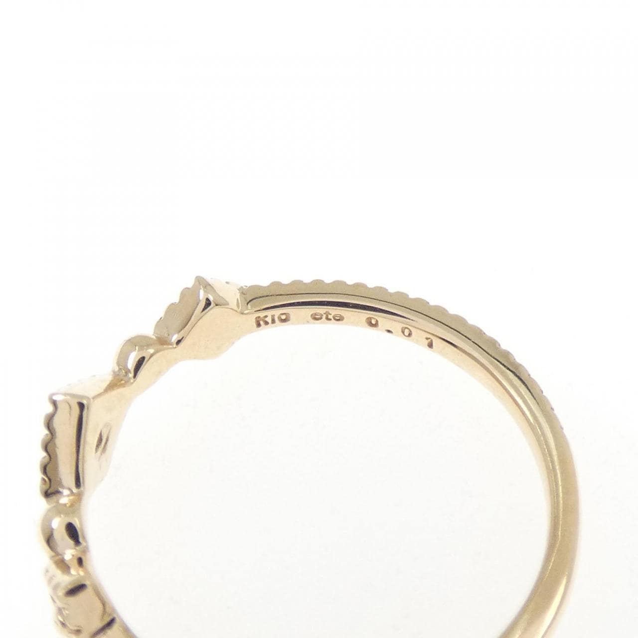エテ ダイヤモンド ピンキー リング 0.01CT
