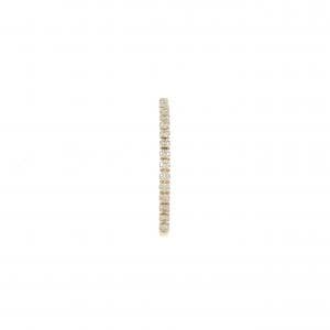 ヒロタカ ゴサマー ショートバー ピアス 0.08CT 片耳