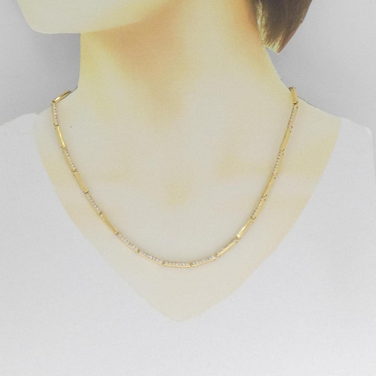 K18YG ダイヤモンド ネックレス 2.02CT