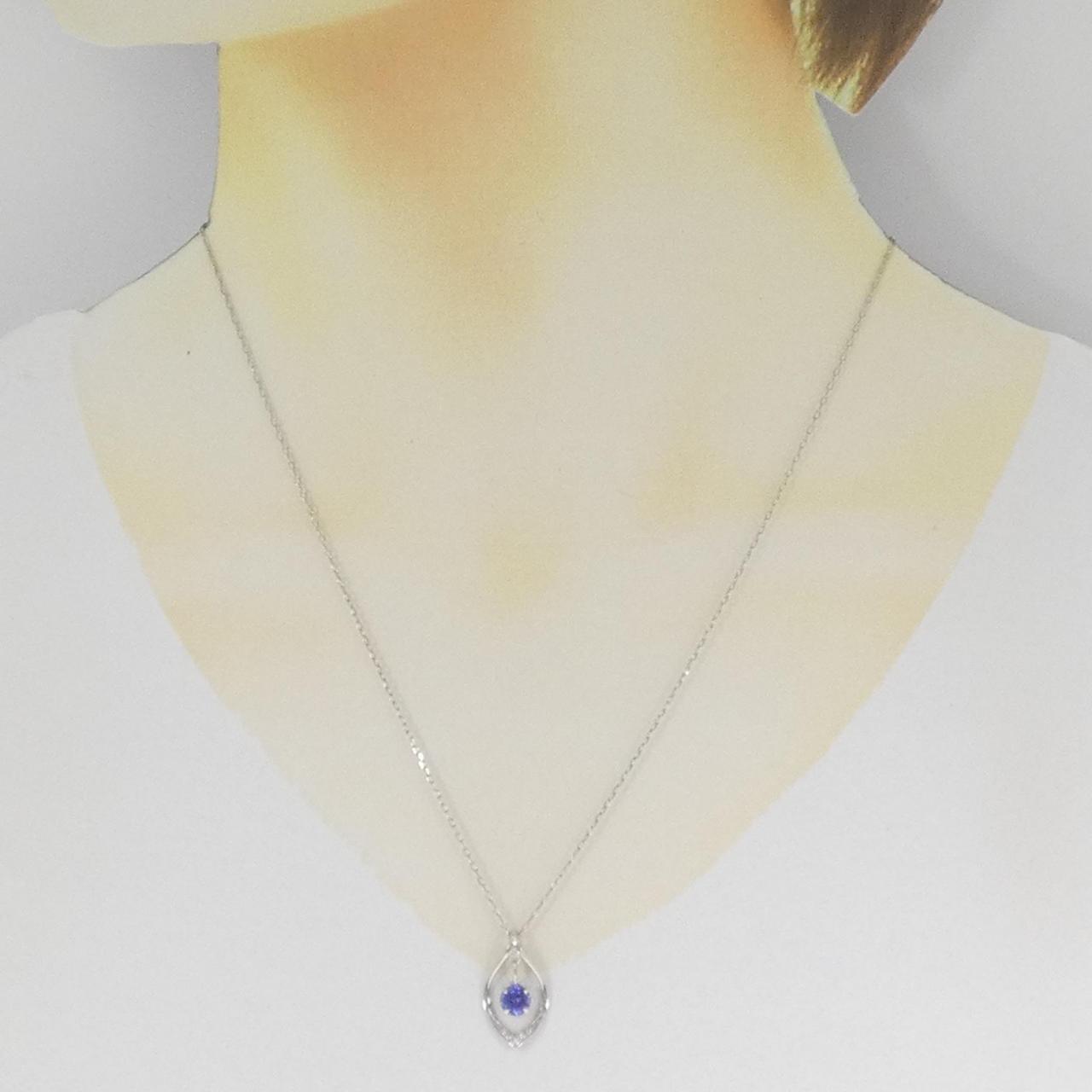 PT900/PT850 タンザナイト ネックレス 0.68CT