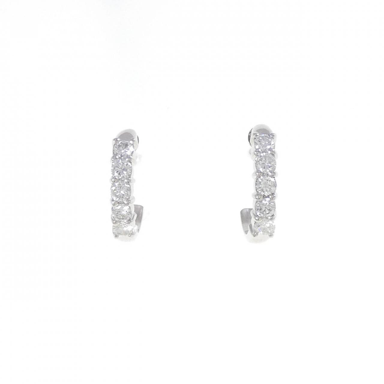 PT900 ダイヤモンド ピアス 0.56CT
