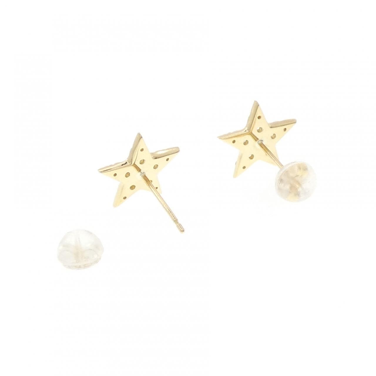 K18YG スター ダイヤモンド ピアス 0.52CT
