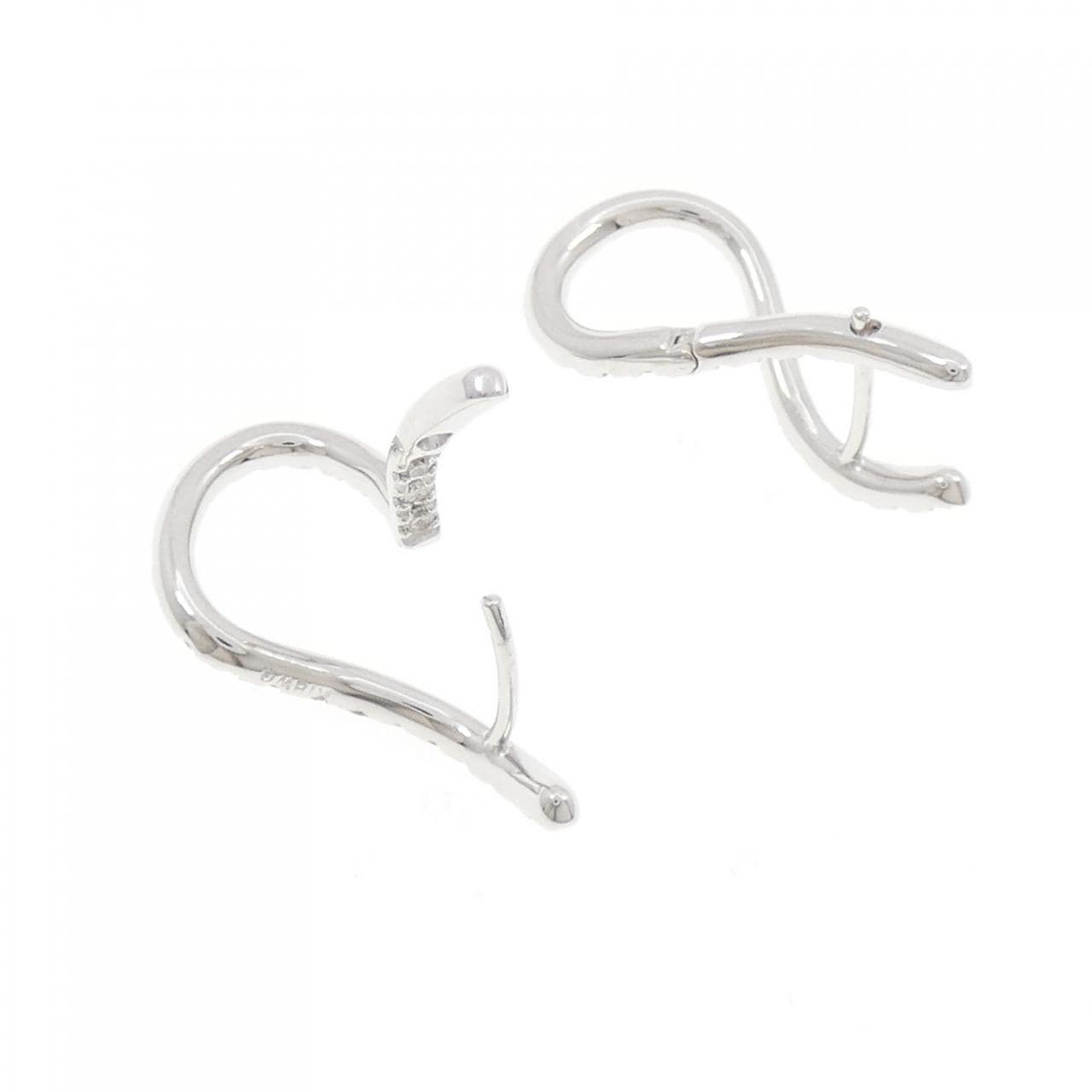 K18WG ダイヤモンド ピアス 0.70CT