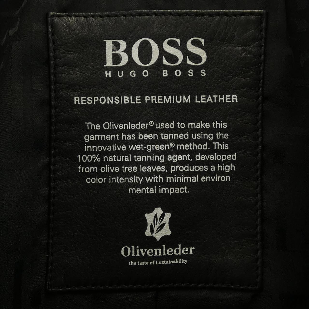 ヒューゴボス HUGO BOSS レザーライダースジャケット