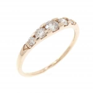 K18PG ダイヤモンド リング 0.30CT