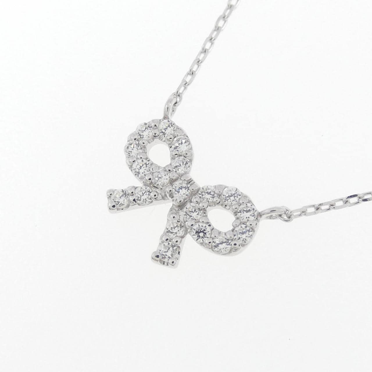 STAR JEWELRY Diamond Ribbon Necklace